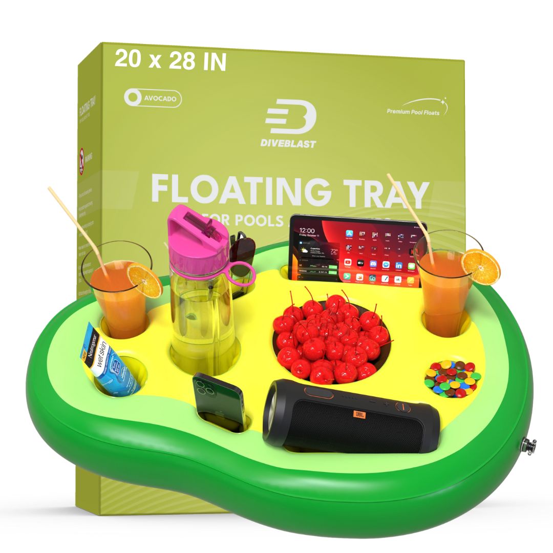  DIVEBLAST: Premium Floating Drink Holder for Pool, Hot