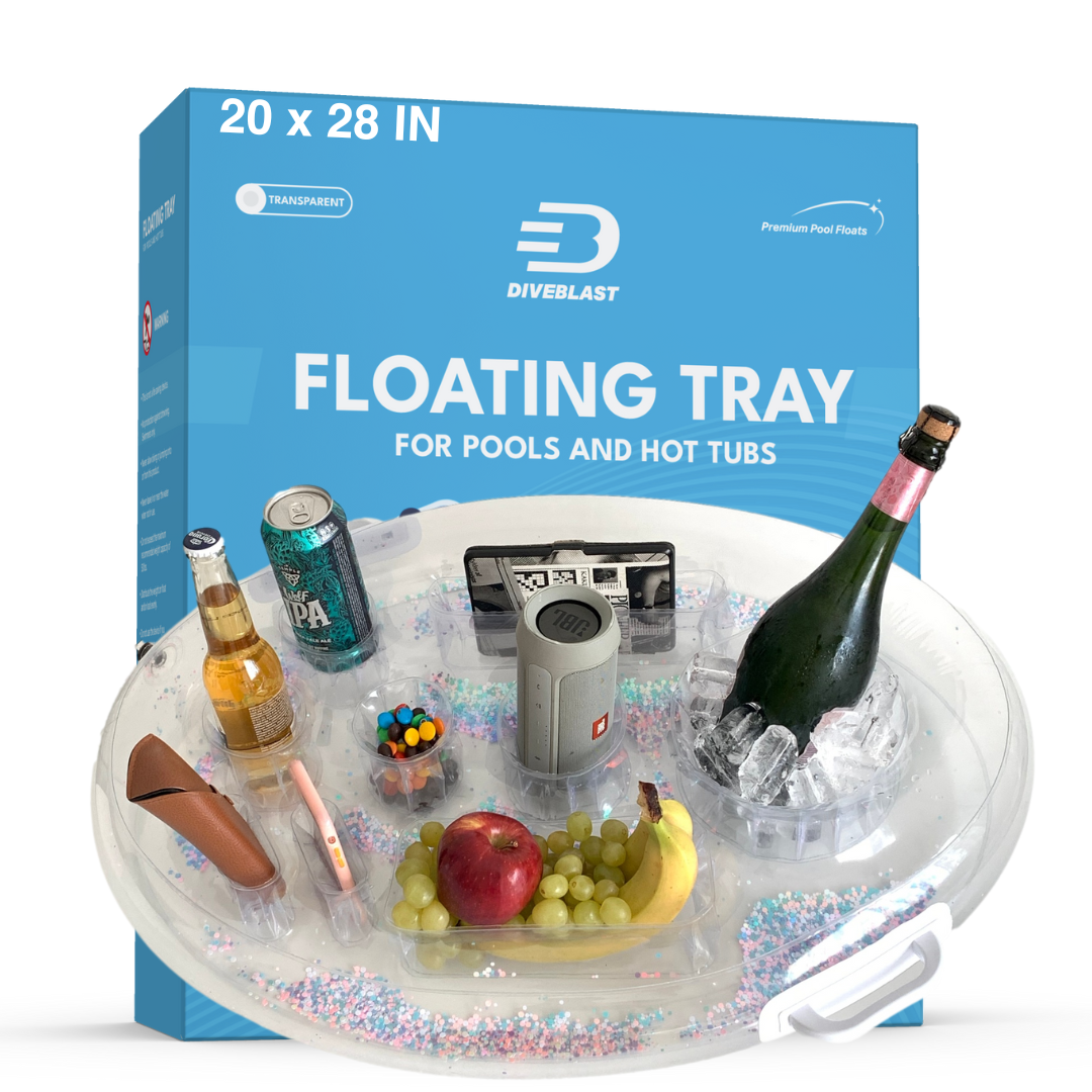  DIVEBLAST: Premium Floating Drink Holder for Pool, Hot